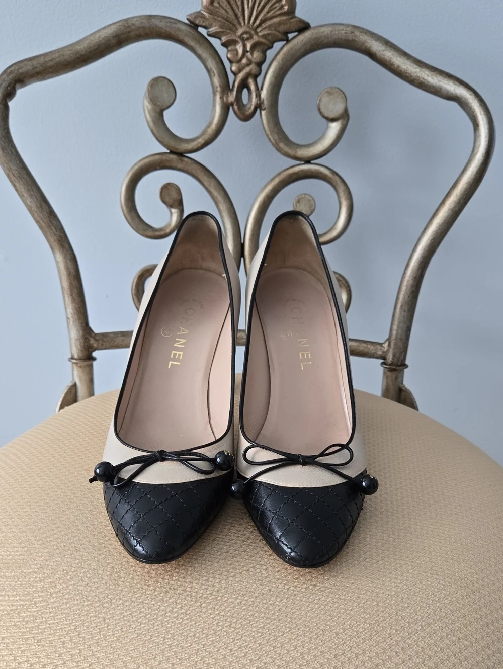 Chanel Vintage Quilted Pattern 2003 Pumps, s9/IT 39